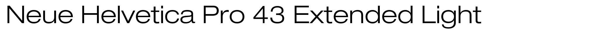 Neue Helvetica Pro 43 Extended Light image